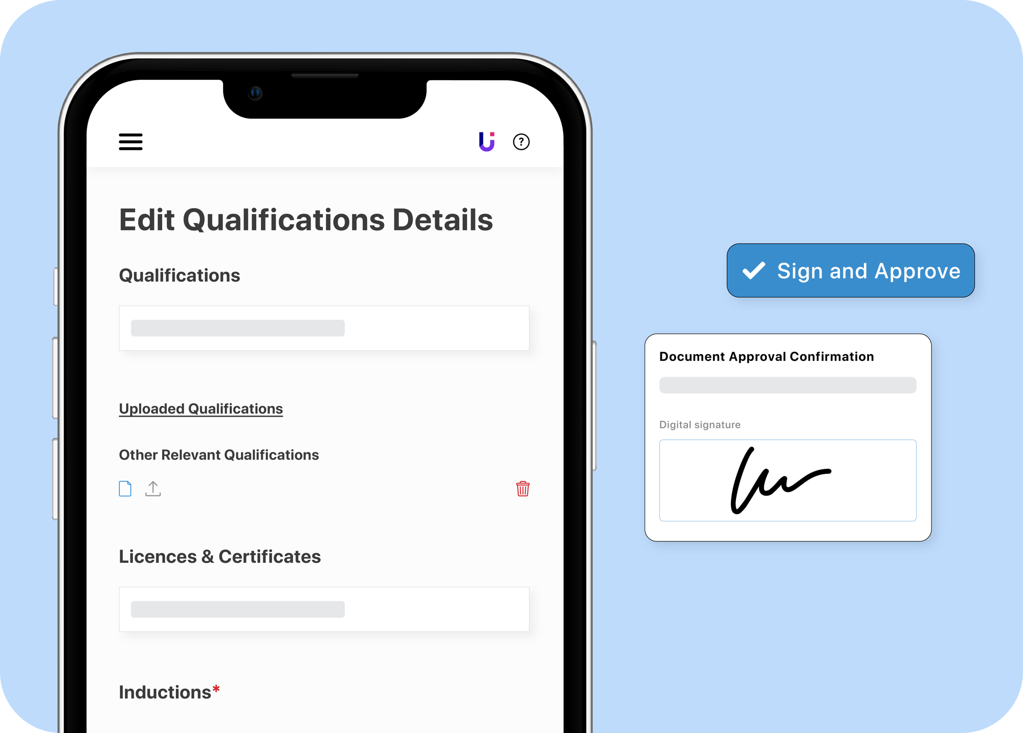 Aged care employee onboarding software