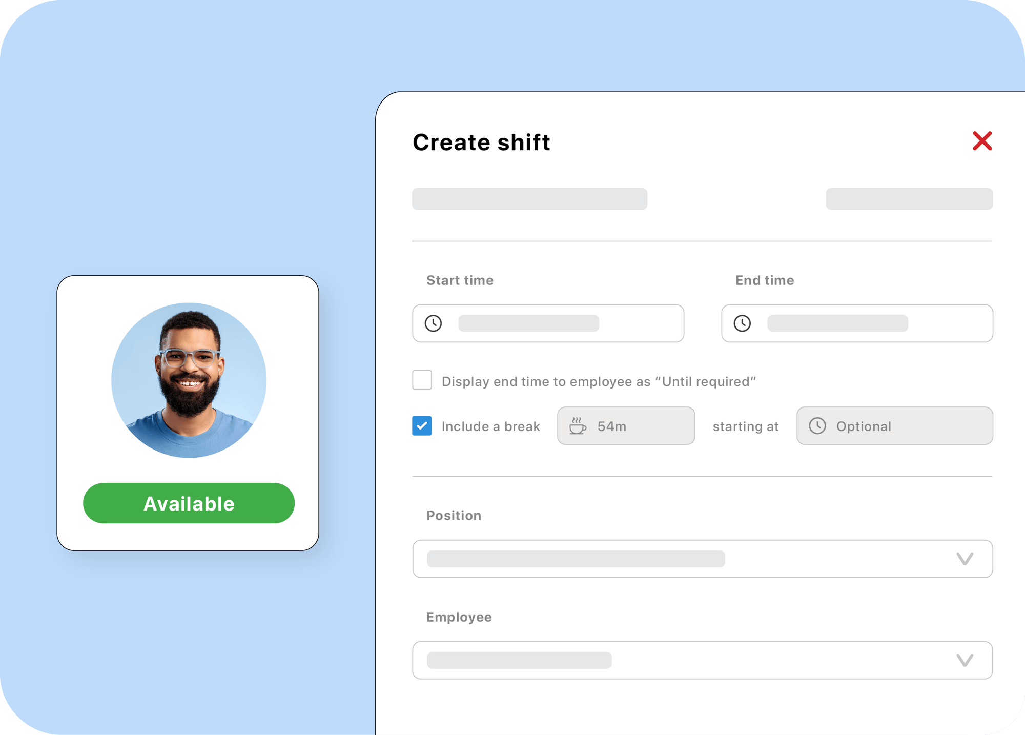 Rostering software for manufacturing