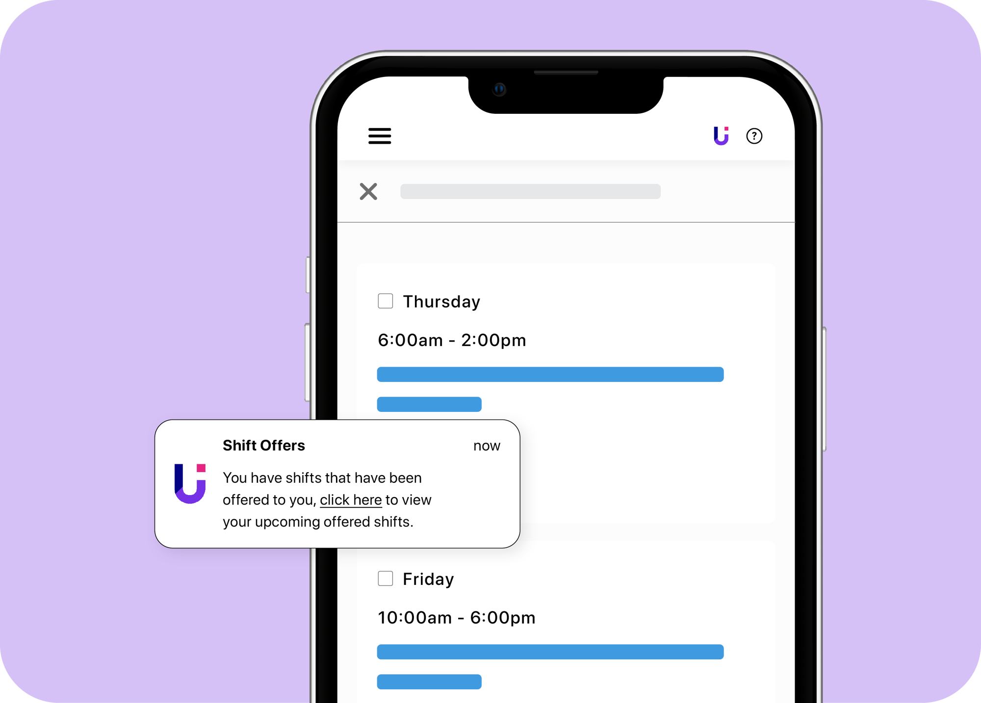 foundU's roster software for childcare