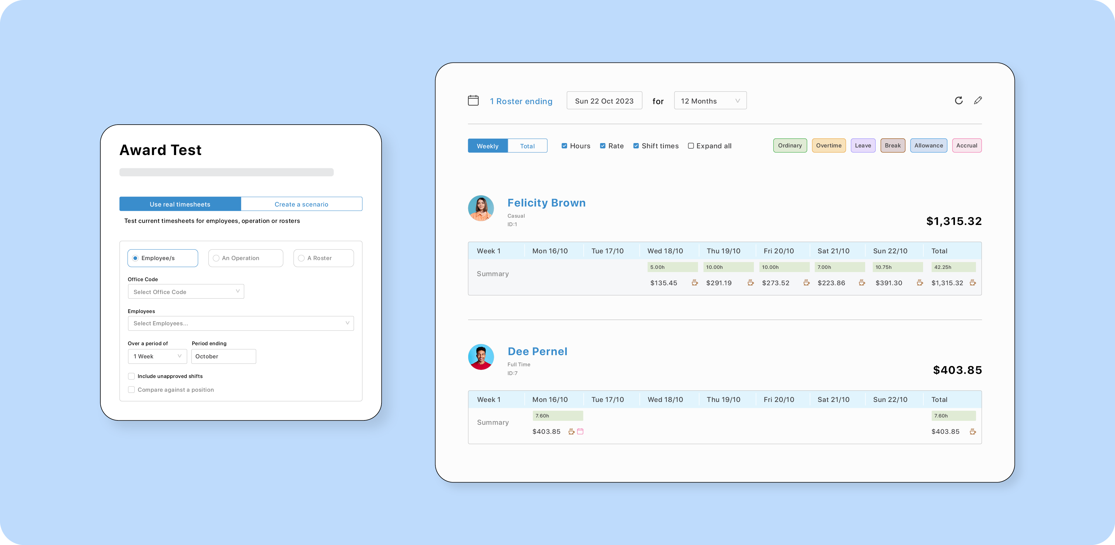 foundU's award test tool that helps with payroll compliance