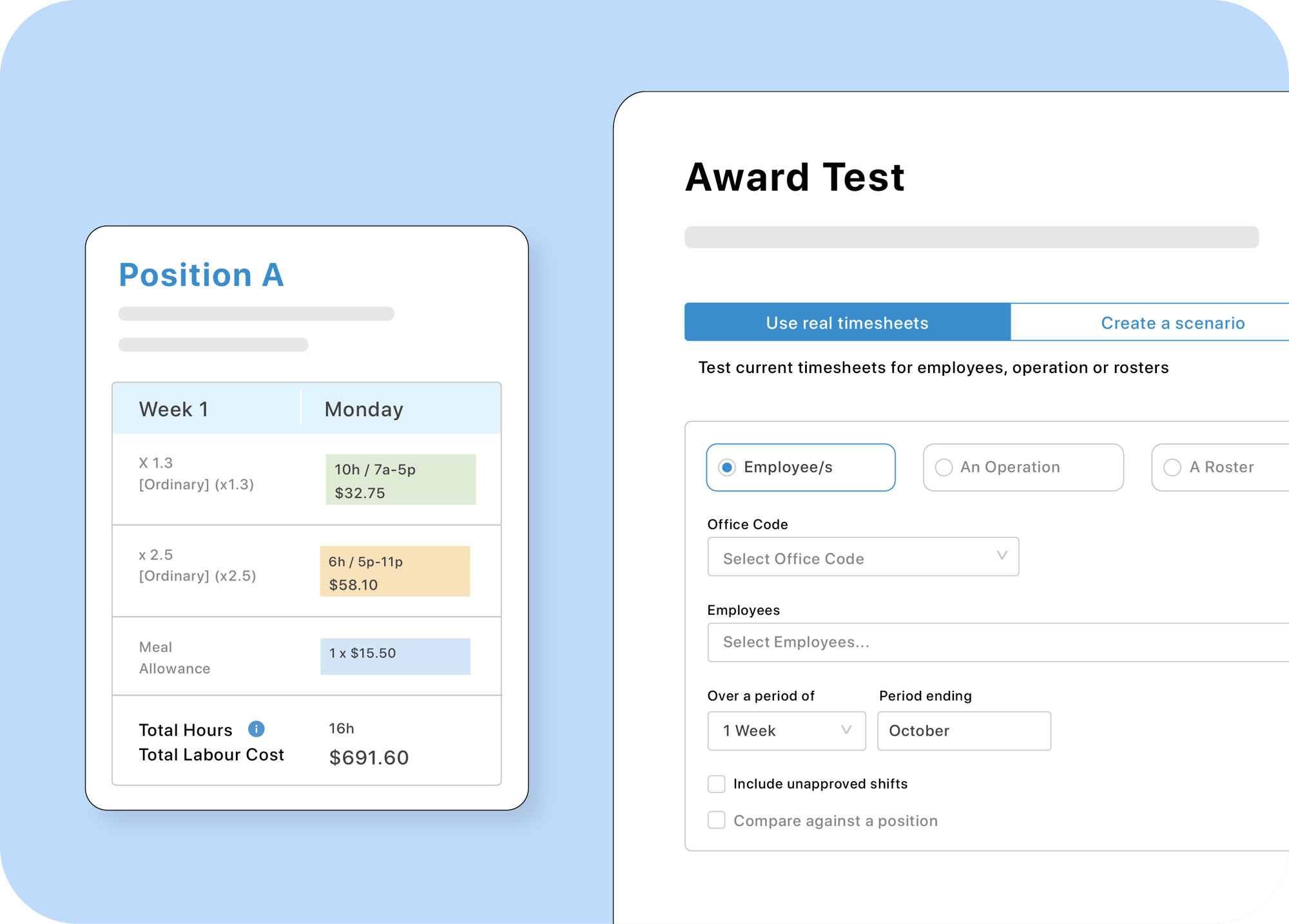 Award test tool in foundU