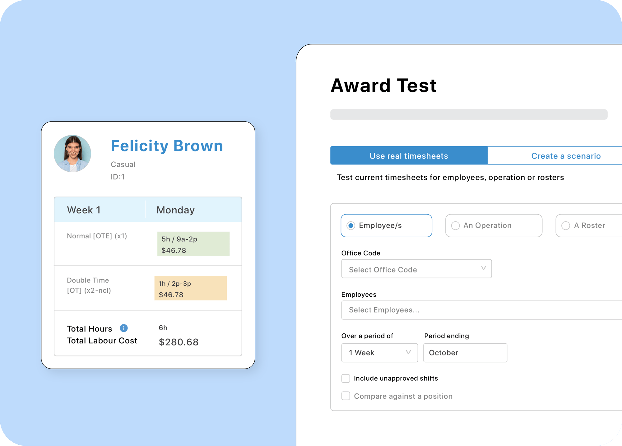 Award test tool