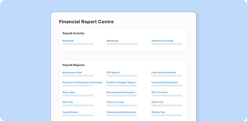 Payroll reporting centre