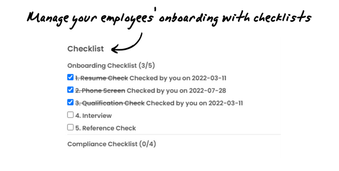 Manage your employees onboarding with checklists  - KnowledgeBase - v1 051022