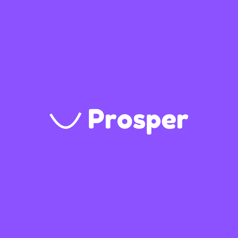 Prosper Logo Socials Purple Background