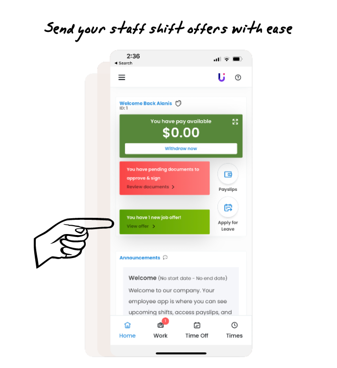 Send your shift offers with ease - KnowledgeBase - v1 041022