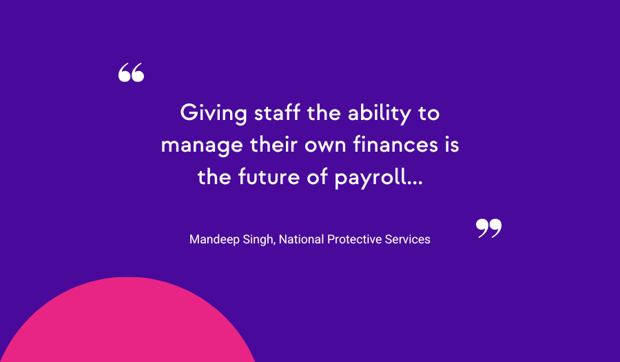 Quote about earned wage access being the future of payroll
