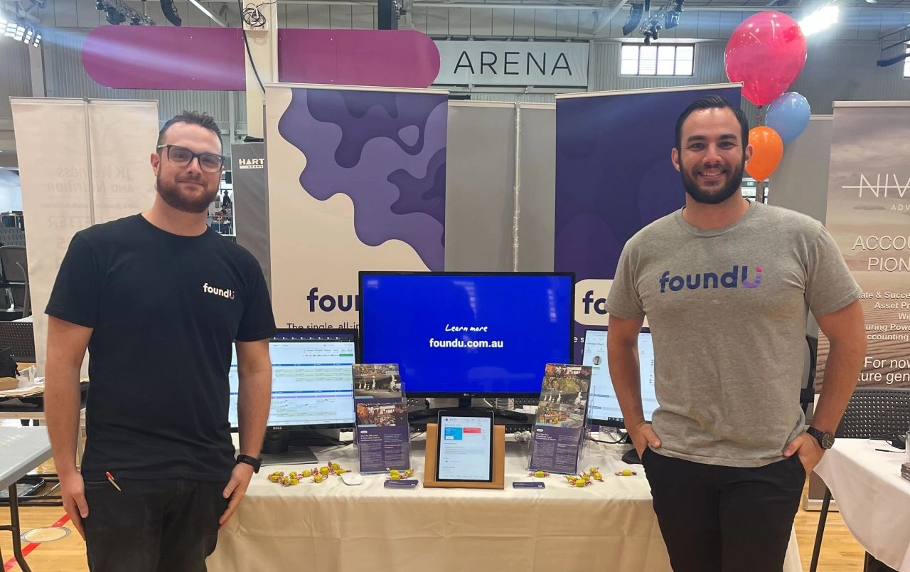 foundU team at a business expo