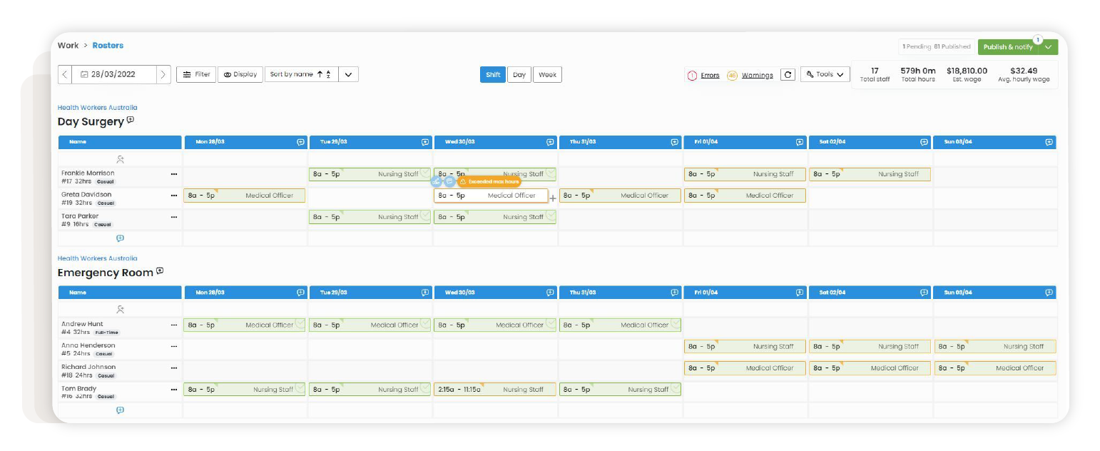 Healthcare and child care workforce management software with foundU