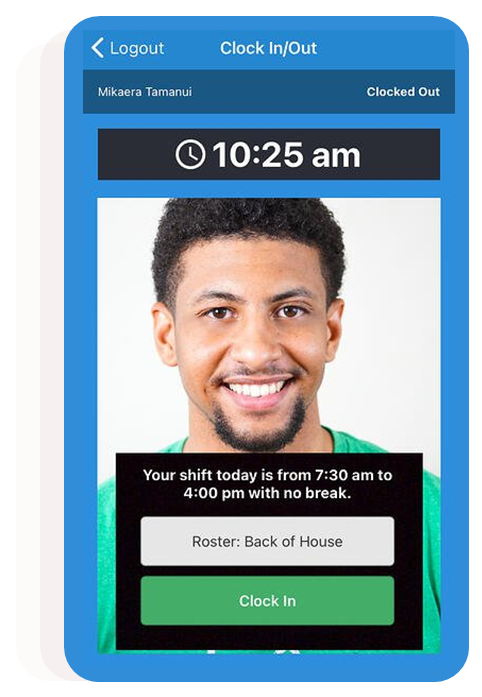 Time and attendance tracking using the foundU clock-in app