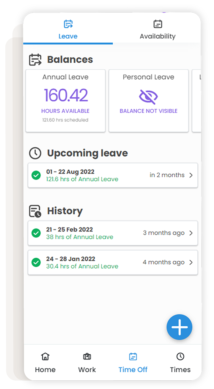 Leave management app for employees